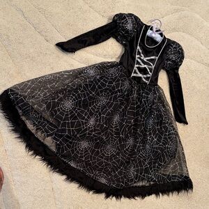 Glittery Spider Web girls Princess Costume